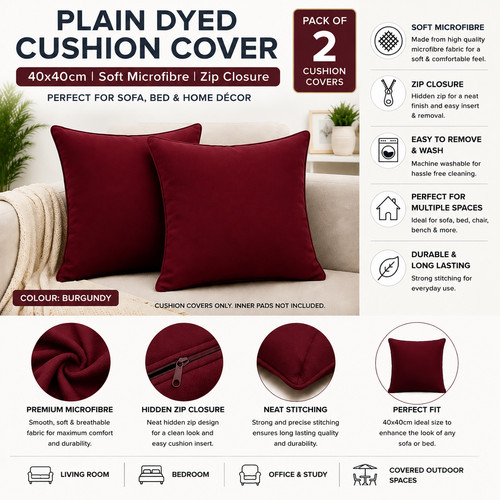Plain dyed cushion cover - dyed,