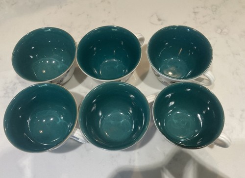 Six denby wheatsheaf tea - denby, cups