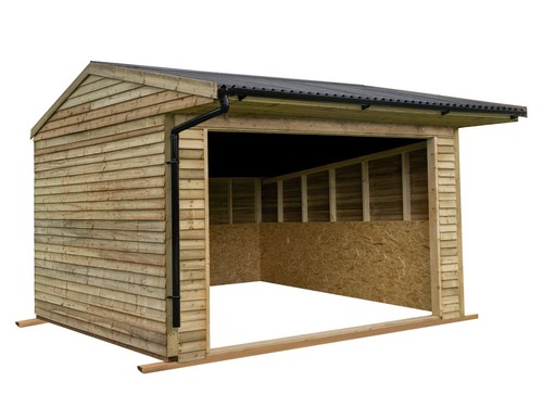 Field shelter horse - horse, stable