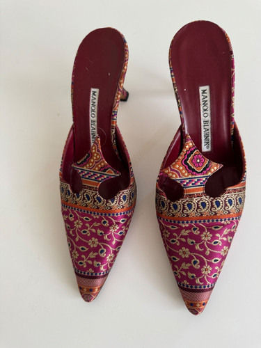 Manolo blahnik brocade - blahnik, shoes