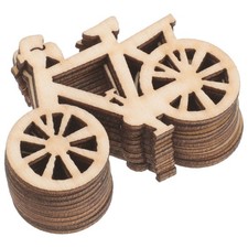 10Pcs Unfinished Wood Bike