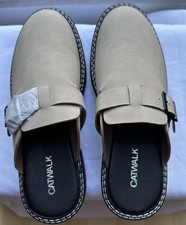 New Catwalk Platform Suede Nude Slip On Loafer Shoes Belt Detail  - UK Size 38