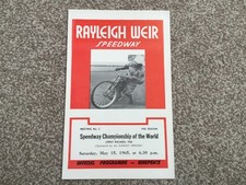 * RAYLEIGH: WORLD CHAMPIONSHIP QUALIFYING ROUND 15/5/65 speedway programme.