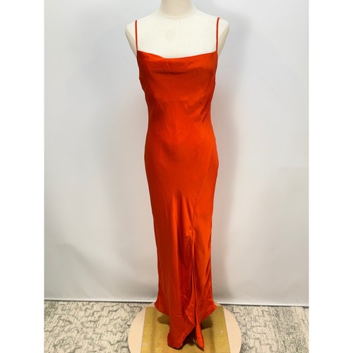 Express womens orange satin - womens,