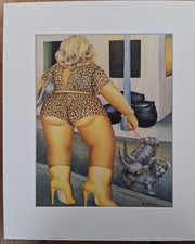 Beryl Cook mounted print -