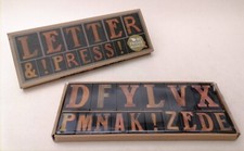 Wild & Wolf Letter Press Fridge Magnets  Alphabet Typography 80 Pieces