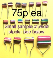 BARGAIN Vintage Mullard Tropical Fish Polyester Film Capacitors.  NOS 75p each!