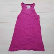 FAT FACE Corduroy Cotton Tunic Top Size 14 Pink Stretch Sleeveless Summer Casual