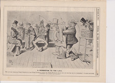 1905 Punch Cartoon Dummy Passengers on Thames Steamboat During Winter Months