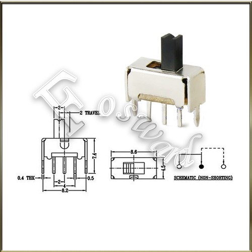Slide dip switch - switch, dil