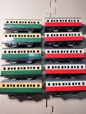 Tomy Thomas & Friends Series 5 Red 5 Green Passenger Express Coaches Cars Bulk