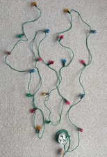 Set Of 20 Vintage Woolworths Christmas Tree Lights Petal Shaped Holders Tested