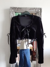 New BNWT Black Velvet & lace