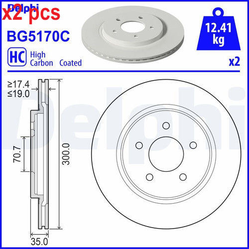 Pcs sides rear fits - x2, l&r