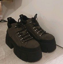 Buffalo Gospher hike lo shoe in black/grey UK 6