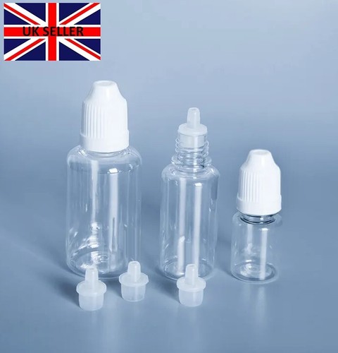 Clear dropper bottles plastic - clear,