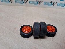 SCALEXTRIC BRAND NEW WHEELS & TYRES CHROME BRAKE DISKS