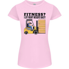 Forklift Driver I Lift Heavy Weights Funny Womens Petite Cut T-Shirt