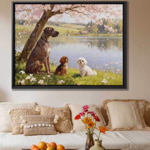 Great dane oil painting - great,
