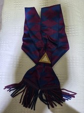 Vintage Royal Arch Woven Cloth Masonic Regalia Sash Freemasons Masons #298