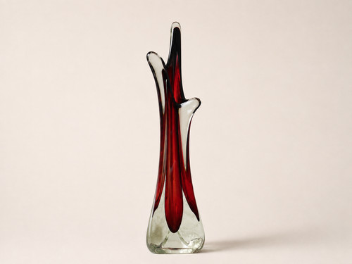 Vintage ruby red art glass - ruby,