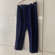 Samuel Windsor Luxury Moleskin Trousers Navy Blue 36XS L26 Excellent condition 