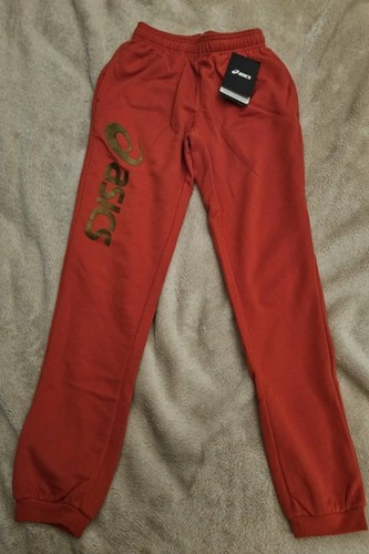 Asics men red gold joggers - asics,