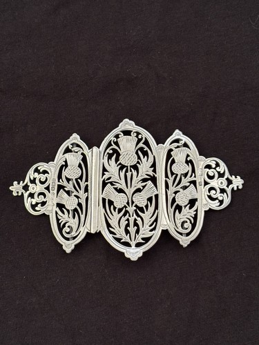Victorian silver nurses belt - silver,