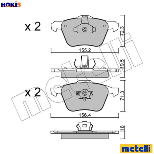 Brake pad set disc - pad,