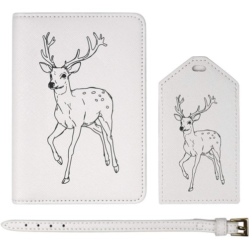 Deer with antlers passport - 'deer,