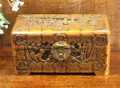 Vintage oriental carved - vintage,