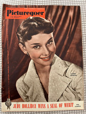 Picturegoer Audrey Hepburn Cover May 5 1951 Article Liz Taylor - Adverts VTG Mag