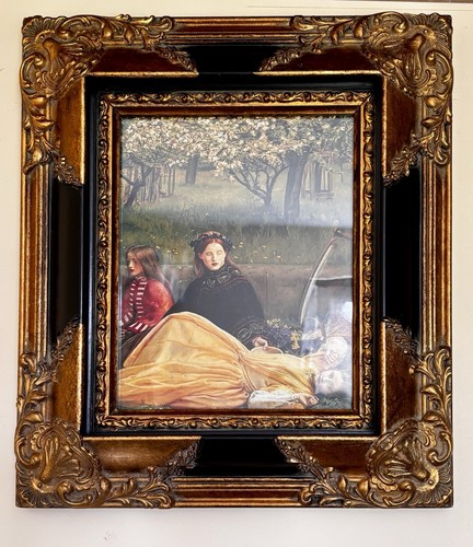 Gold black picture frame - gold,