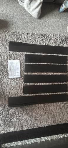 Glossy black side skirt - glossy,