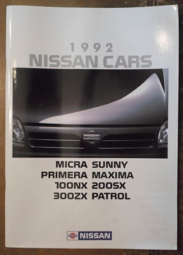 Nissan range 1992 mkt - range, uk