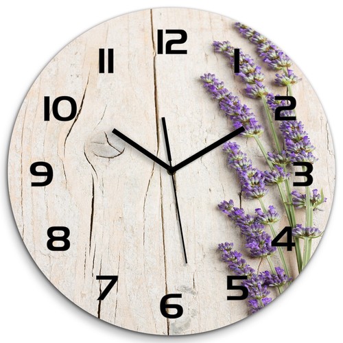 Glass wall clock - glass,
