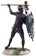 W BRITIAN 1:30 SCALE 20091 ZULU UMCIJO REGIMENT THROWING SPEAR NO 1