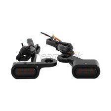 2pcs Turn Signal Light for Harley Sportster XL 2004-21 Mini Smoke Indicator Lamp