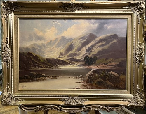 Oil painting large fine - oil, .