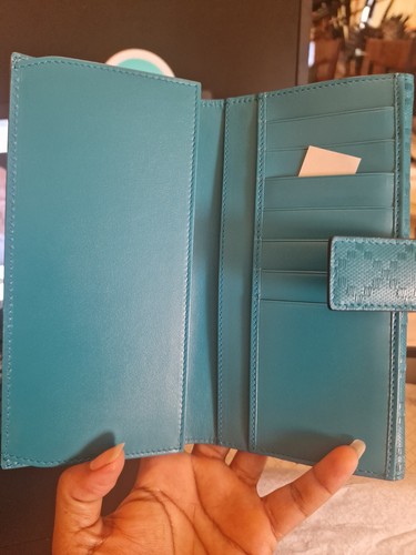 Gucci teal turquoise purse - gucci,