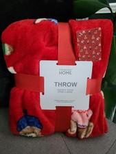 Primark red teddy - primark, throw