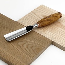 Large Forged Sculpture Gouge – Handmade Wood Carving Chisel, Heavy Duty Sweep