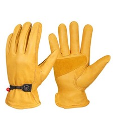 Safety Protective Leather Gloves for Warehouse Construction Farm Work Mechanics