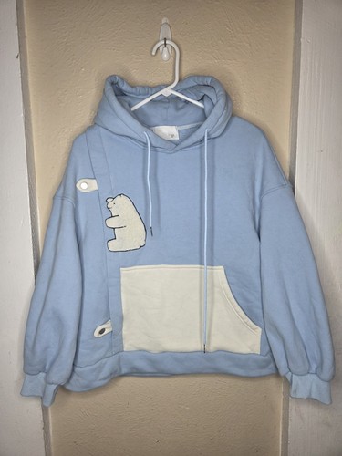 Blue funny bear sweatshirt - bear,