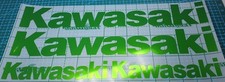 2 x CHROME GREEN  Kawasaki