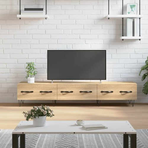 Modern wooden low - low, wide