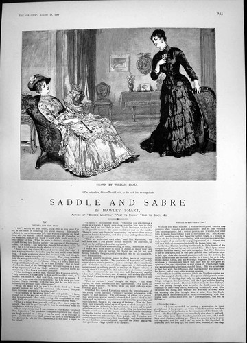 Antique print saddle - antique,