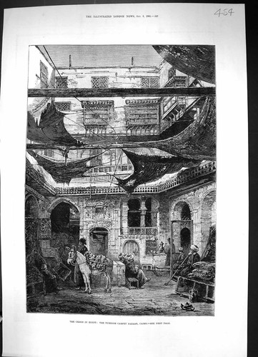 Old 1881 egypt scene turkish - old,