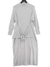 Mint Velvet Maxi Dress M in Grey