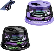 G200 Mini Bluetooth Speaker B2u RGB Magnetic Portable Wireless Purple+Black
